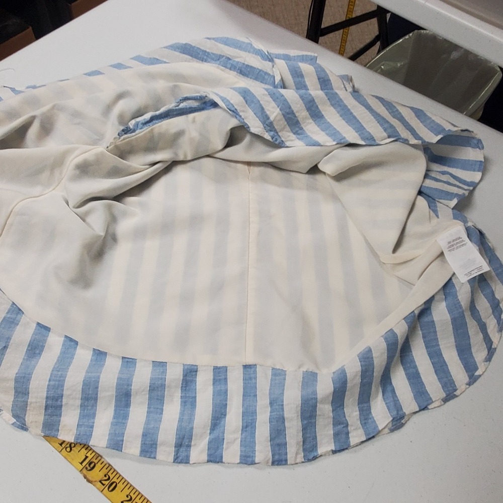J Crew Striped Nautical Dress Size 2 Old Money Classic Ruffle Preppy Hamptons - Picture 6 of 12